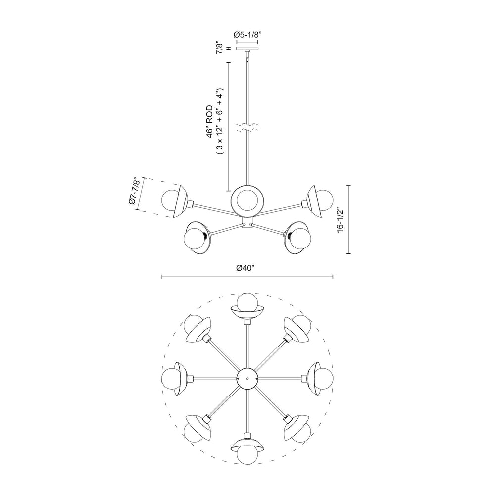 ALORA MOOD Lighting Francesca 40-in Chandeliers, Aged Gold/Clear Glass