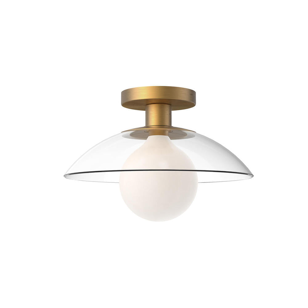 Alora Lighting FRANCESCA SF517112AGCL Semi Flush Mt - Aged Gold