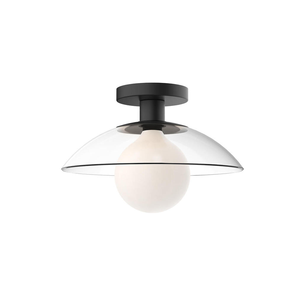 Alora Lighting FRANCESCA SF517112MBCL Semi Flush Mt - Matte Black