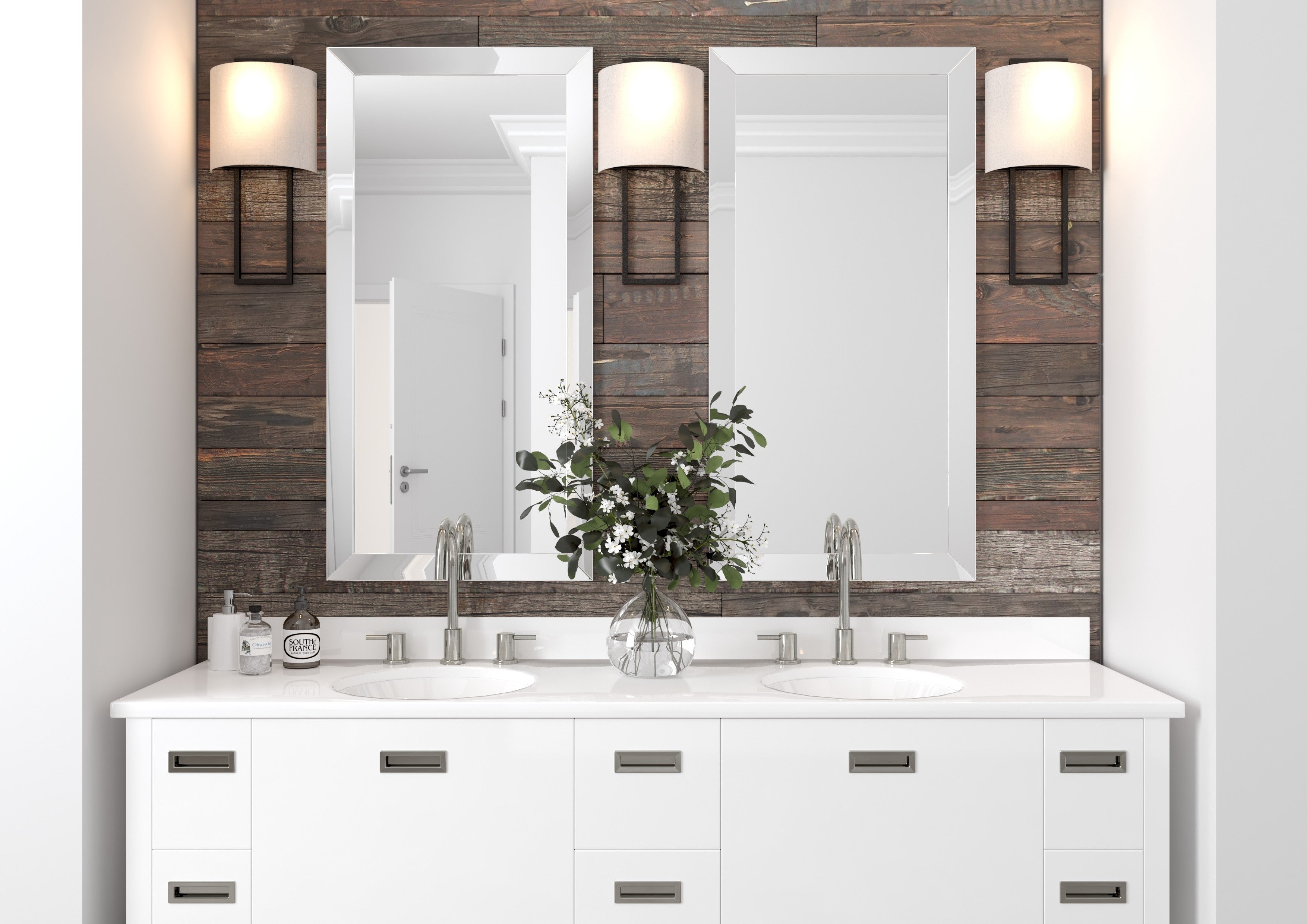 Crystorama Fremont FRE-422-BF – 10 Inch – 2 Light – Sconce – Black Forged – Damp Rated