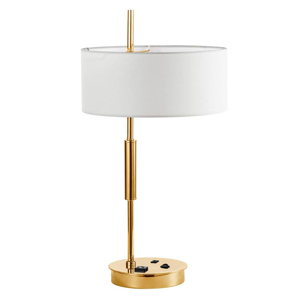 Dainolite FTG-261T-AGB-WH Lamp Modern - Aged Brass