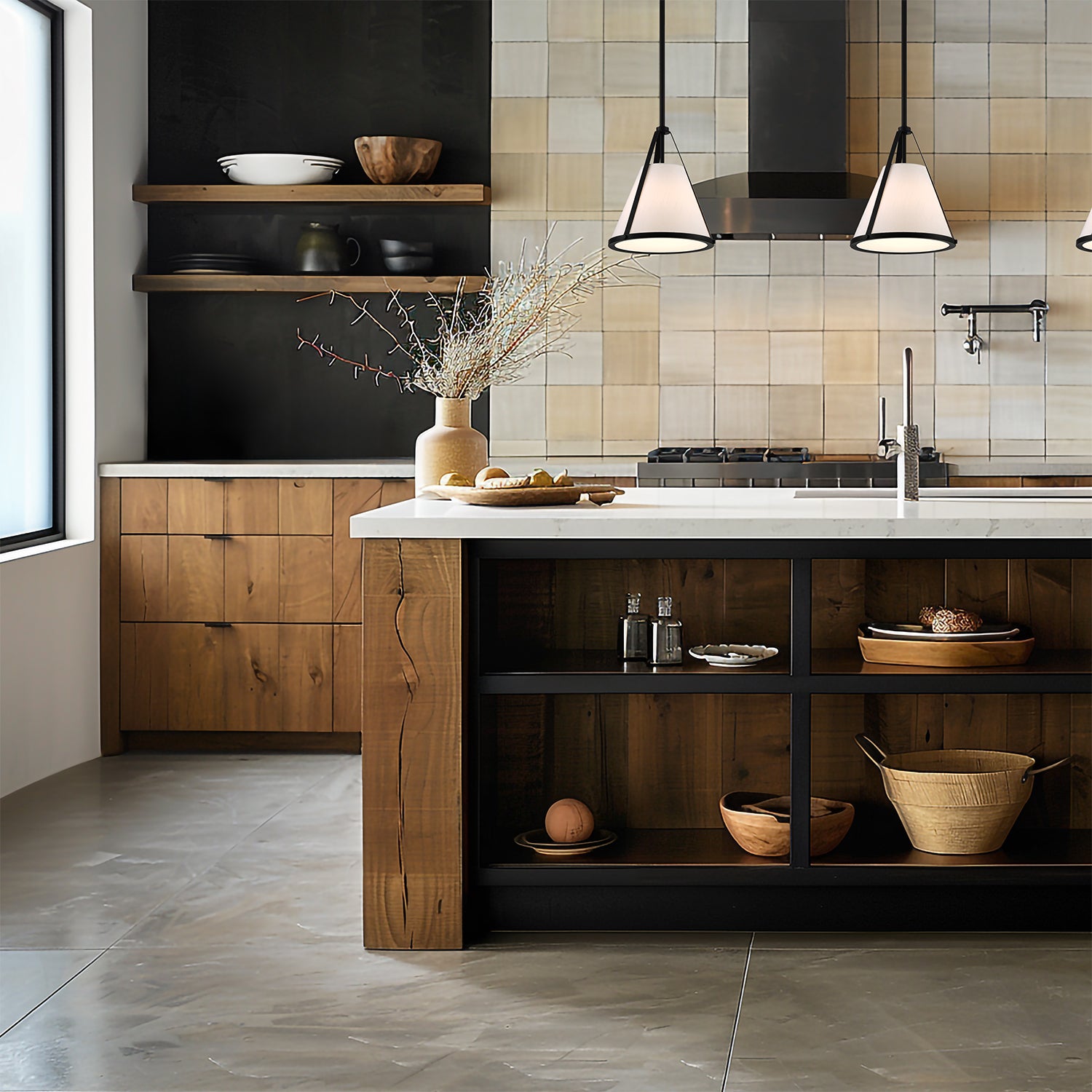 Crystorama Fulton FUL-900-BK – 9.25 Inch – 1 Light – Pendant Light – Black – Dry Rated