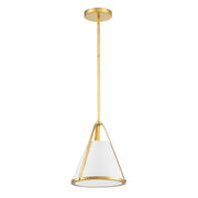 Crystorama Fulton FUL-900-GA – 9.25 Inch – 1 Light – Pendant Light – Antique Gold – Dry Rated