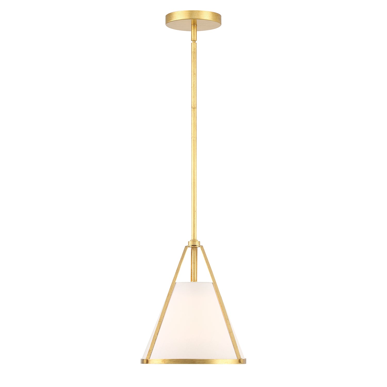 Crystorama Fulton FUL-900-GA – 9.25 Inch – 1 Light – Pendant Light – Antique Gold – Dry Rated