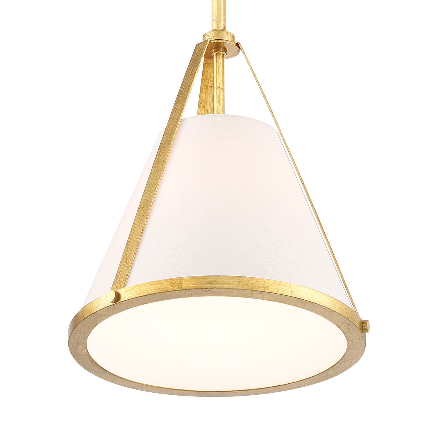 Crystorama Fulton FUL-900-GA – 9.25 Inch – 1 Light – Pendant Light – Antique Gold – Dry Rated