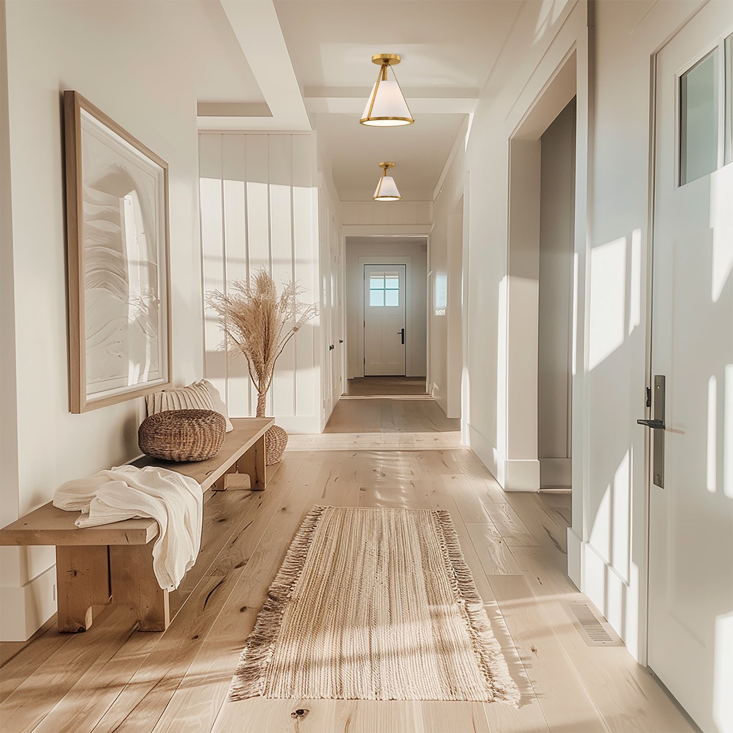 Crystorama Fulton FUL-900-GA_CEILING – 9.25 Inch – 1 Light – Semi Flush Mount Light – Antique Gold – Dry Rated