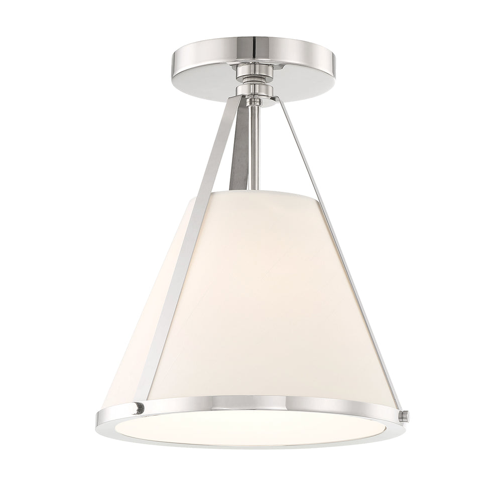 Crystorama Lighting 900-PN Ceiling Light Fixture, UL Dry Rated, Polished Nickel