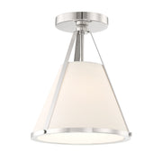 Crystorama Lighting 900-PN Ceiling Light Fixture, UL Dry Rated, Polished Nickel