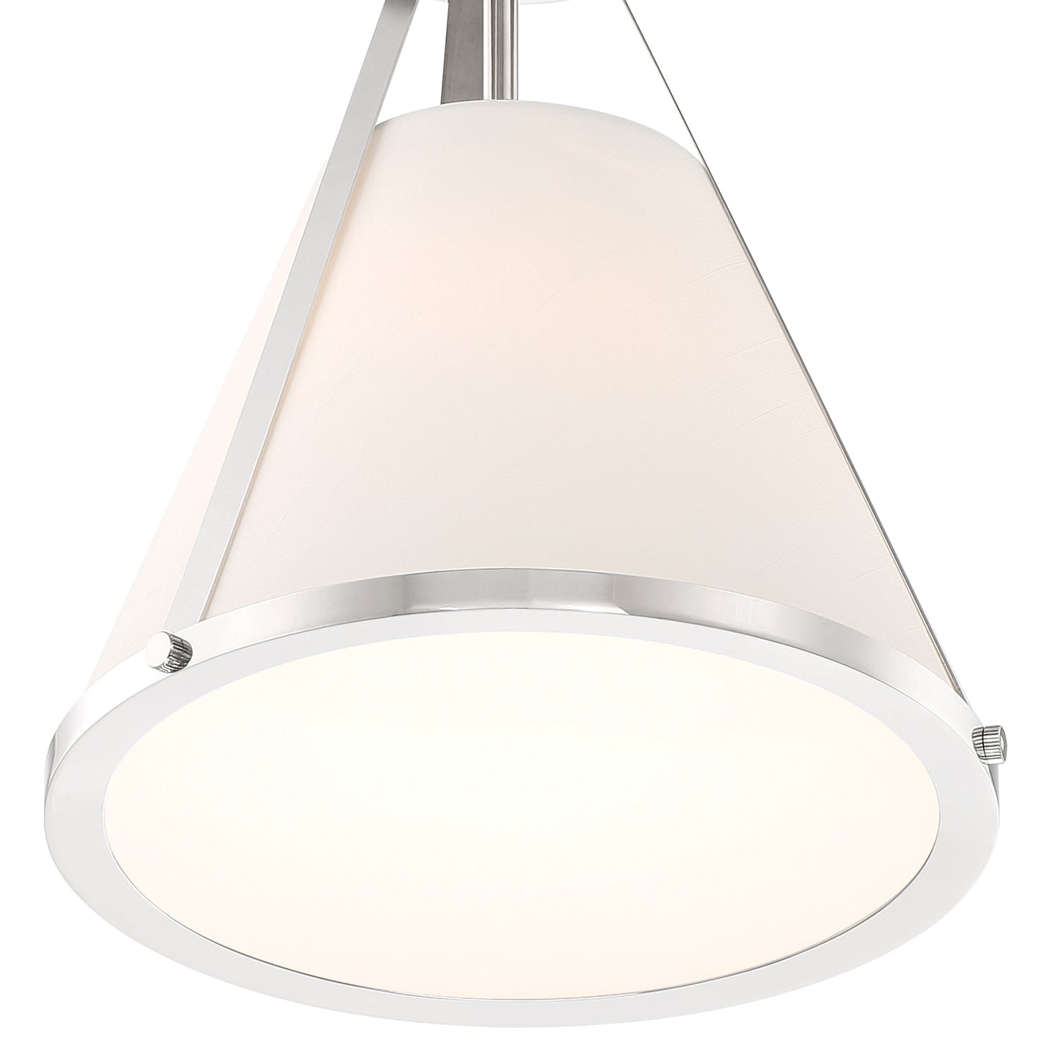 Crystorama Fulton FUL-900-PN_CEILING – 9.25 Inch – 1 Light – Semi Flush Mount Light – Polished Nickel – Dry Rated