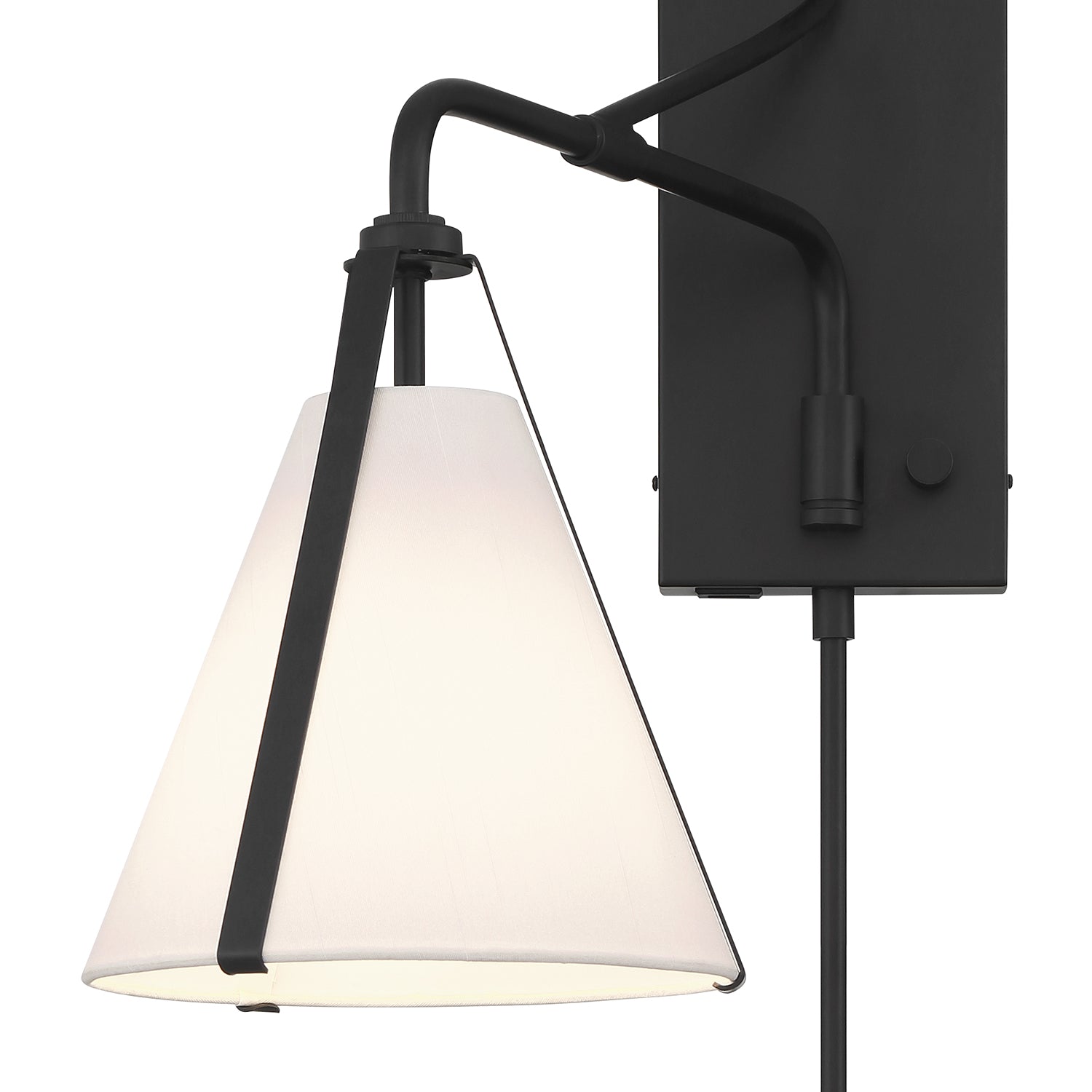 Crystorama Fulton FUL-901-BK – 8 Inch – 1 Light – Sconce – Black – Dry Rated