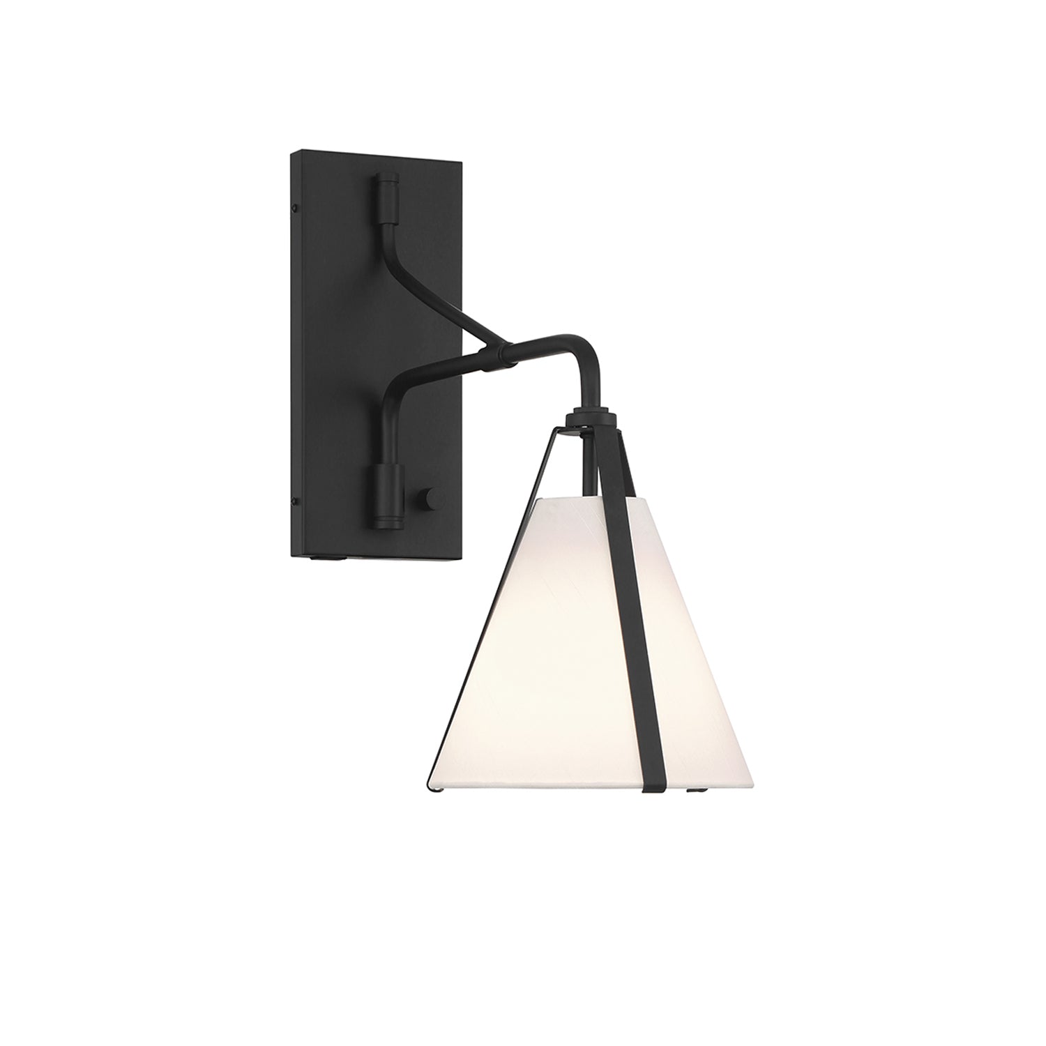 Crystorama Fulton FUL-901-BK – 8 Inch – 1 Light – Sconce – Black – Dry Rated