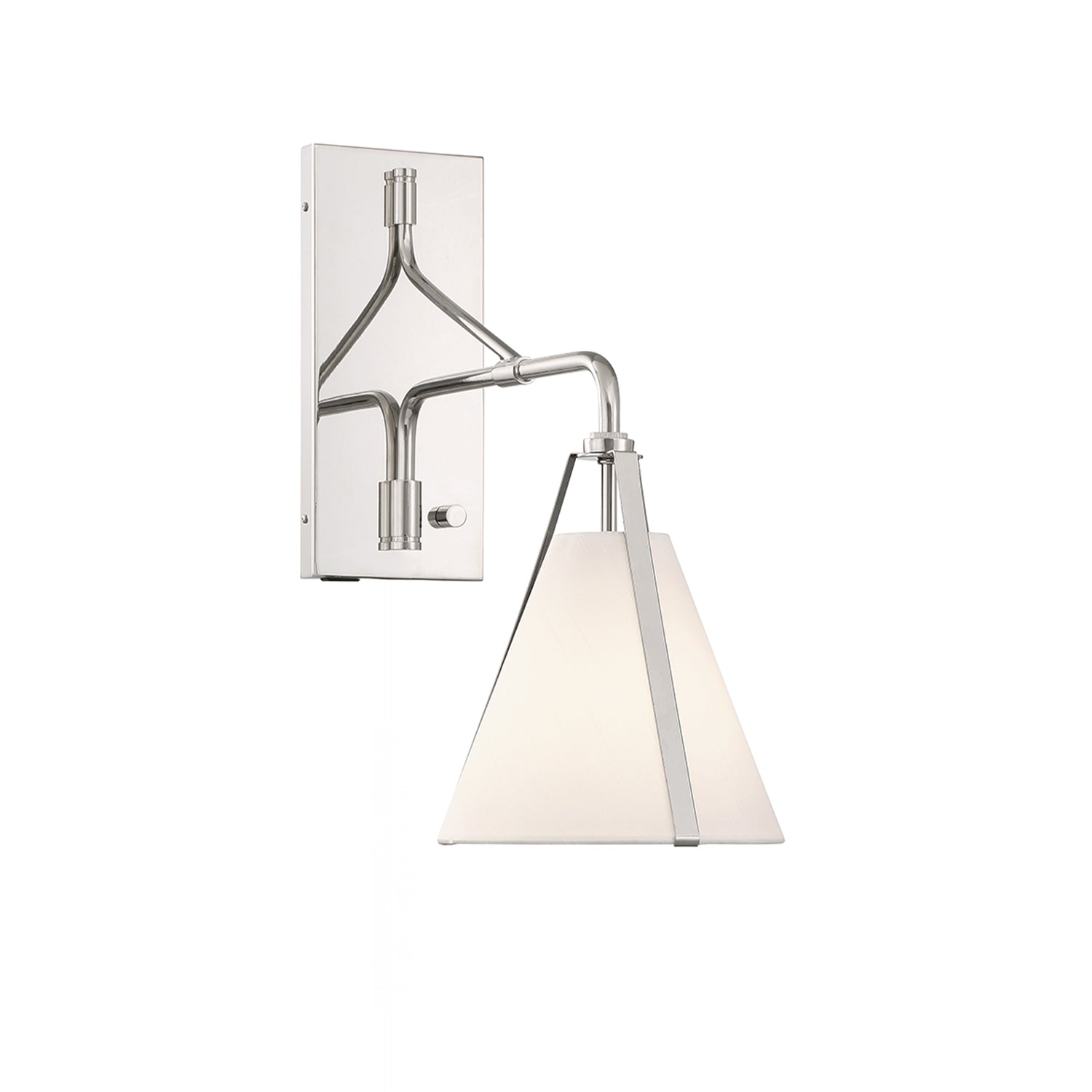Crystorama Fulton FUL-901-PN – 8 Inch – 1 Light – Sconce – Polished Nickel – Dry Rated