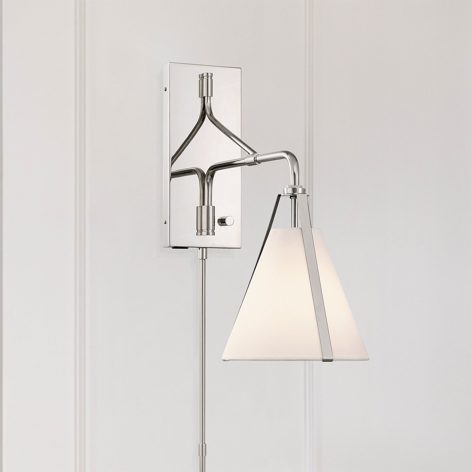 Crystorama Fulton FUL-901-PN – 8 Inch – 1 Light – Sconce – Polished Nickel – Dry Rated