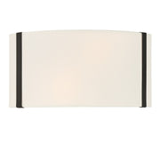 Crystorama Fulton FUL-902-BK – 13 Inch – 2 Light – Sconce – Black – Dry Rated