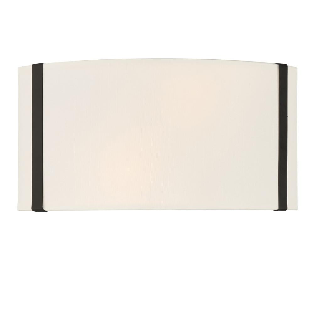 Crystorama FULTON FUL-902-BK Sconce Modern - Black