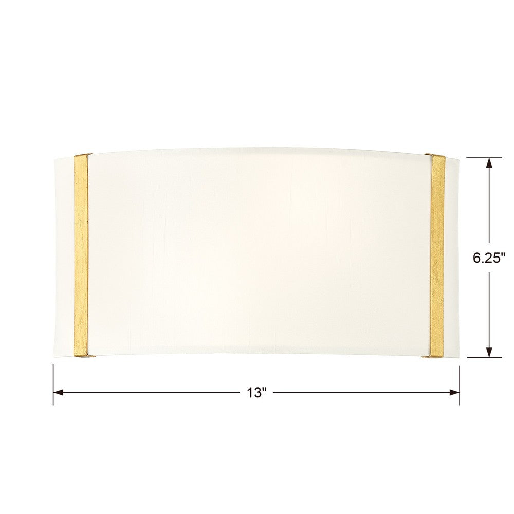 Crystorama FULTON FUL-902-GA Sconce Modern - Antique Gold