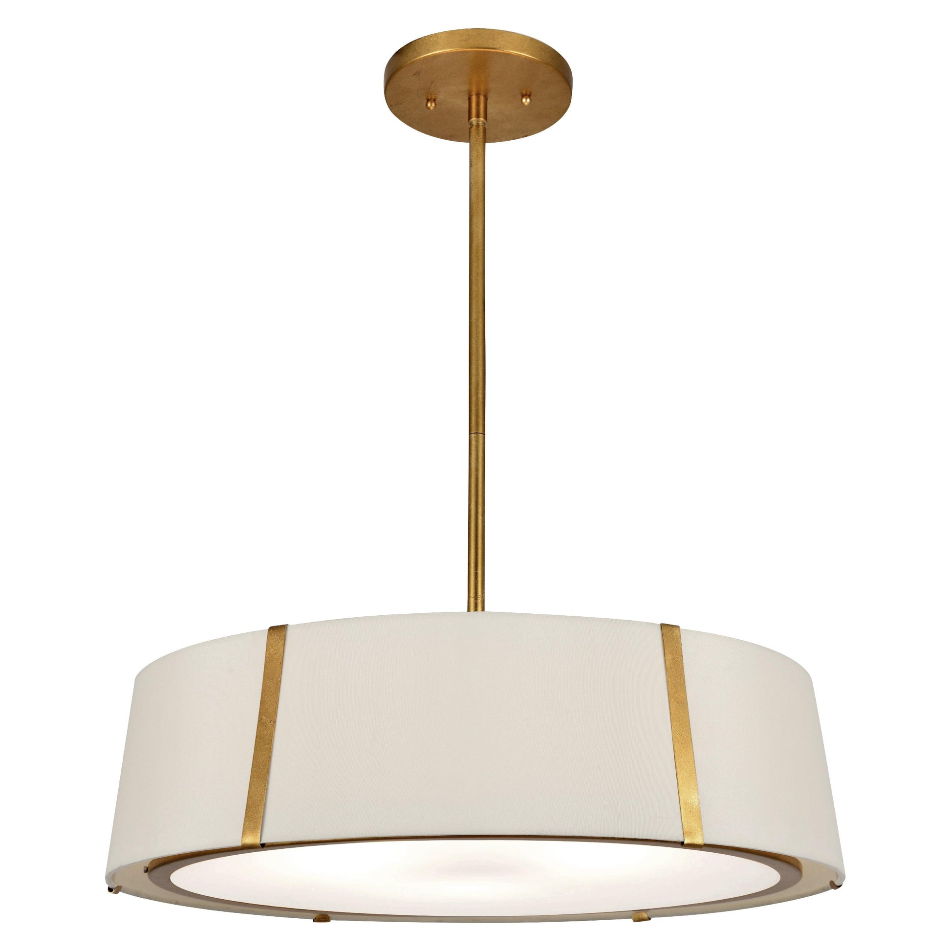 Crystorama Fulton FUL-907-GA – 24 Inch – 6 Light – Chandelier – Antique Gold – Dry Rated