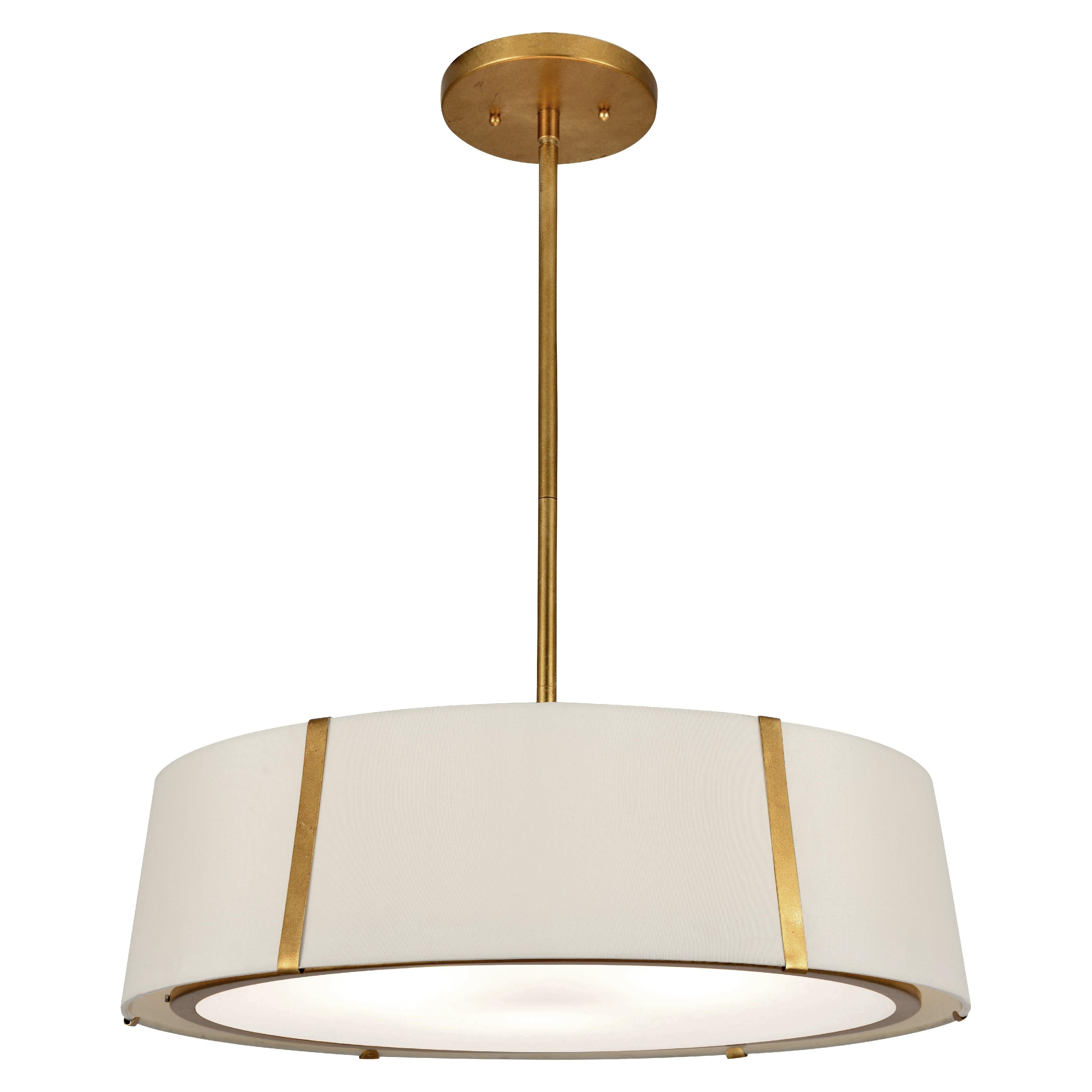 Crystorama Fulton FUL-907-GA – 24 Inch – 6 Light – Chandelier – Antique Gold – Dry Rated