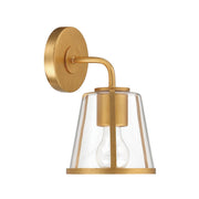 Crystorama Lighting CrystoramaFUL-911-GA-CL Fulton Wall Sconce, Antique Gold