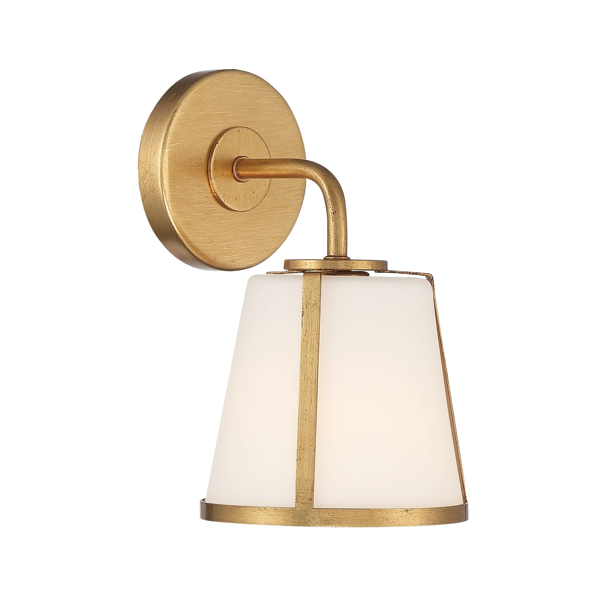 Crystorama Fulton FUL-911-GA – 6.25 Inch – 1 Light – Sconce – Antique Gold – Damp Rated