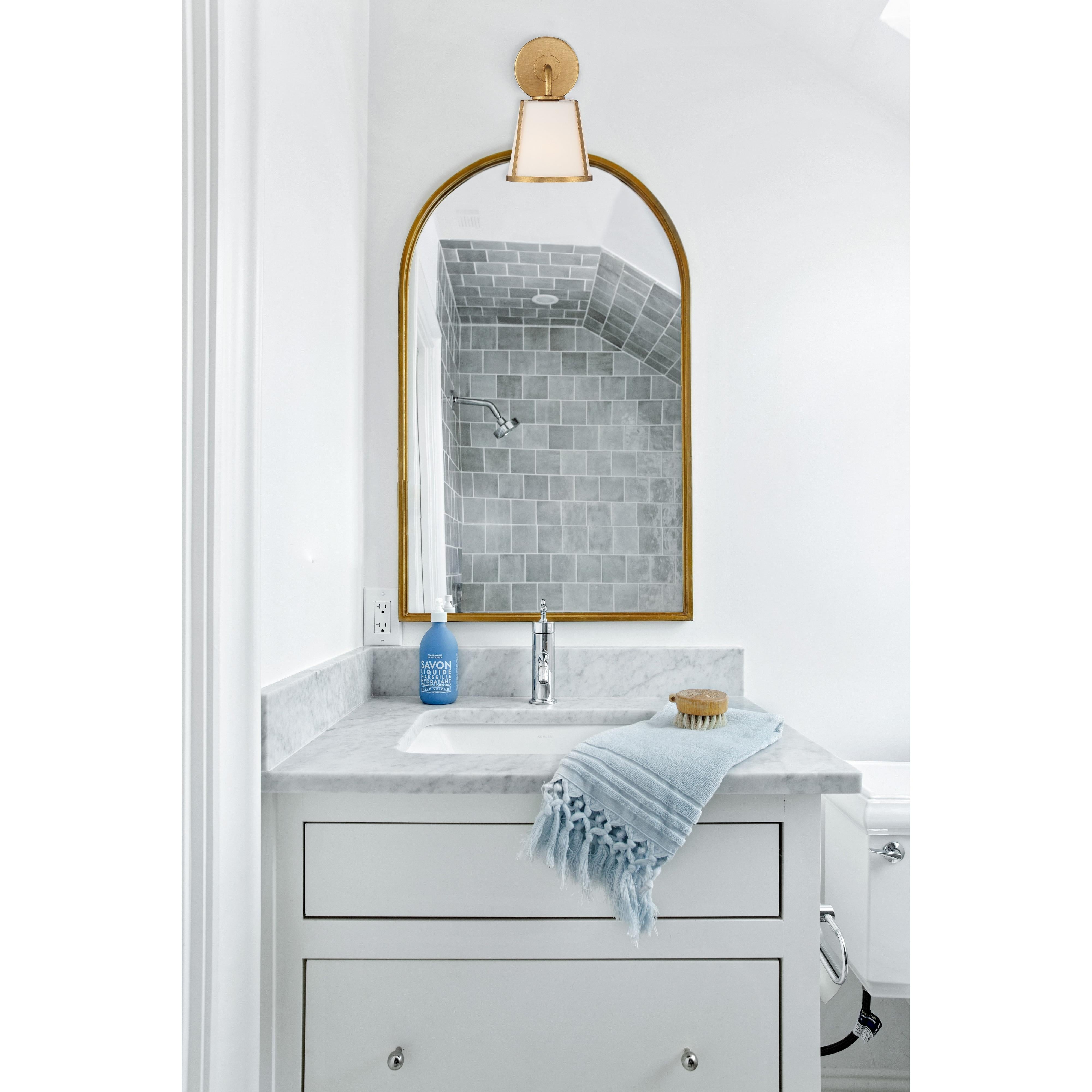 Crystorama Fulton FUL-911-GA – 6.25 Inch – 1 Light – Sconce – Antique Gold – Damp Rated