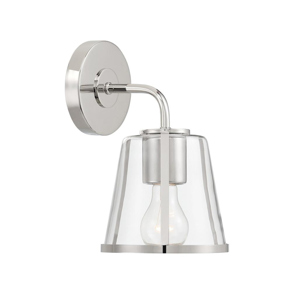 Crystorama FULTON FUL-911-PN-CL Bathroom Fixture Modern - Polished Nickel