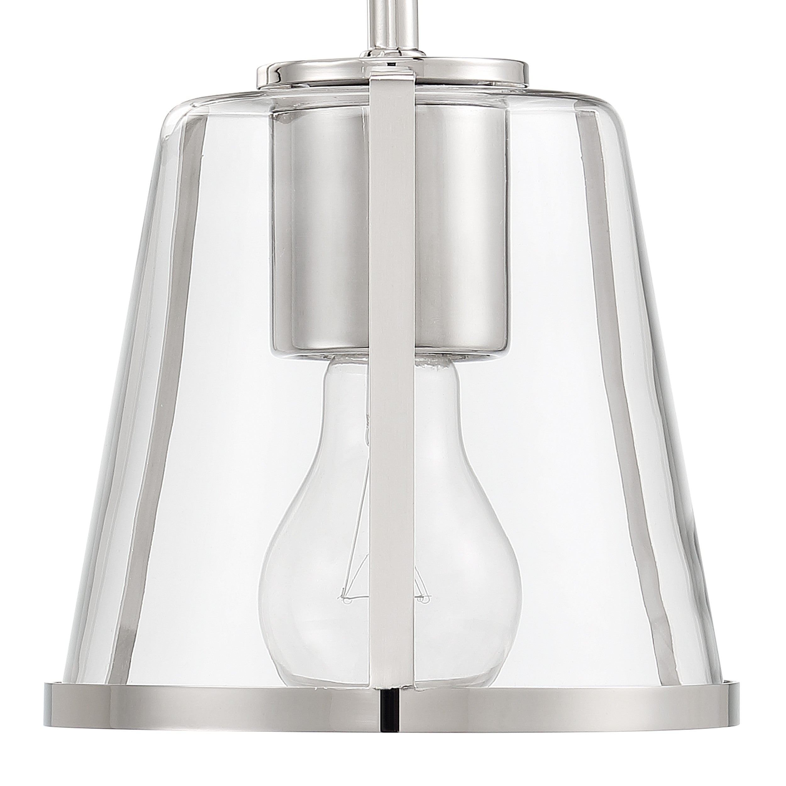 Crystorama Fulton FUL-911-PN-CL – 6.25 Inch – 1 Light – Sconce – Polished Nickel – Damp Rated