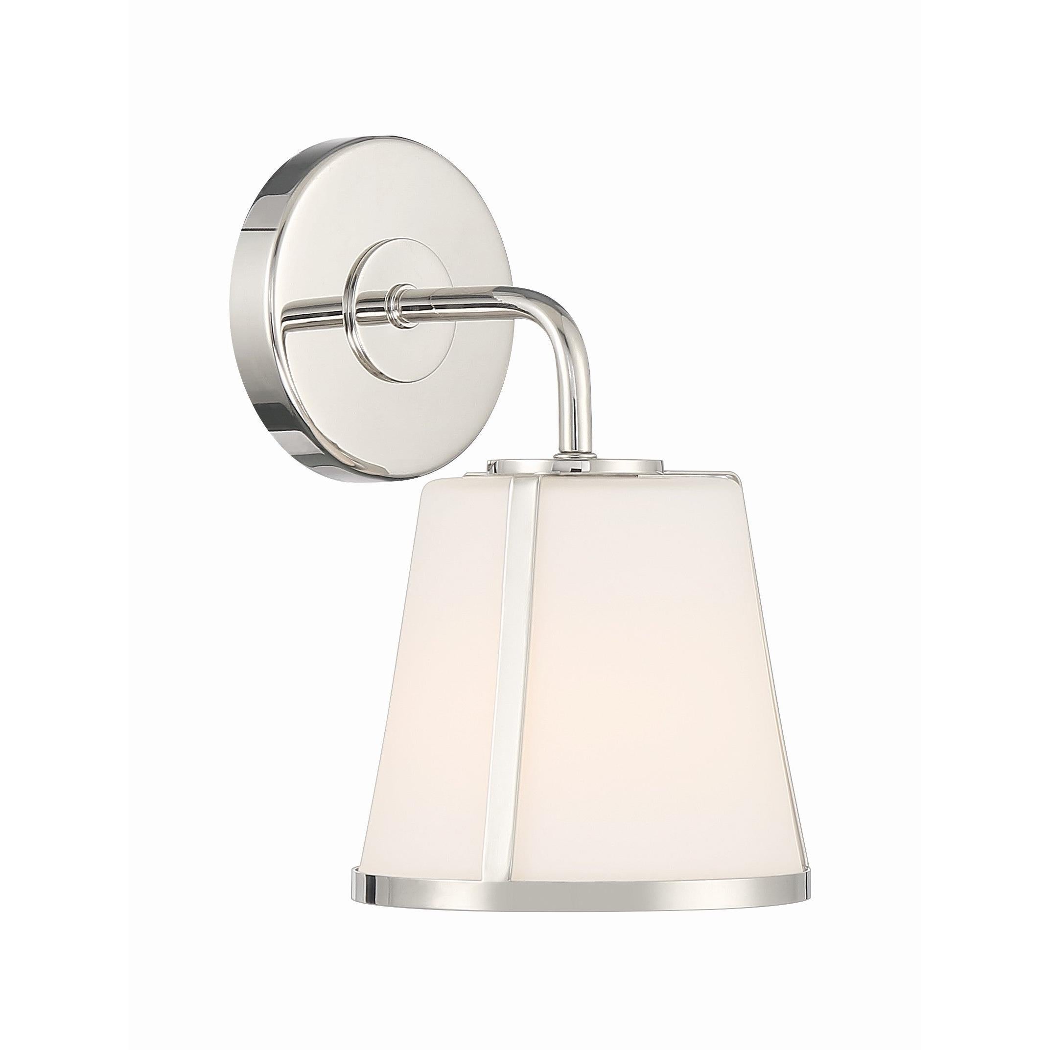 Crystorama Fulton FUL-911-PN – 6.25 Inch – 1 Light – Sconce – Polished Nickel – Damp Rated