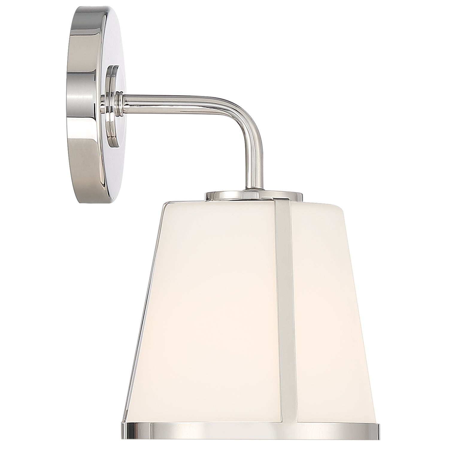 Crystorama Fulton FUL-911-PN – 6.25 Inch – 1 Light – Sconce – Polished Nickel – Damp Rated