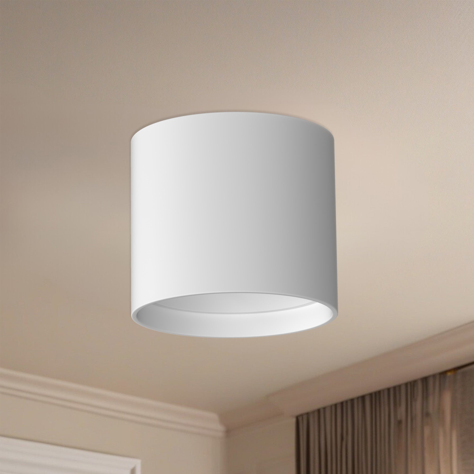 Falco 5-in White LED Flush Mount