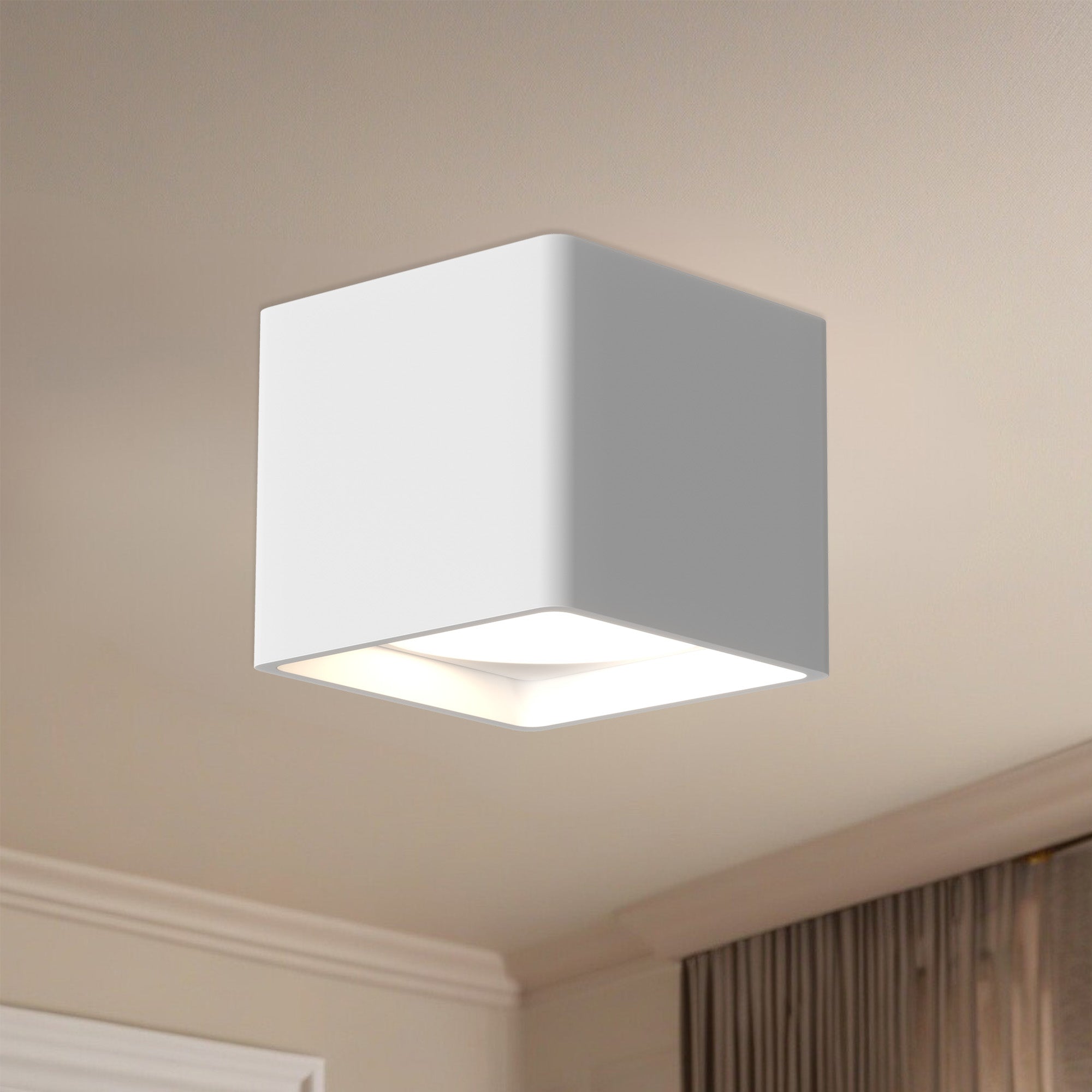 Falco 5-in White LED Flush Mount
