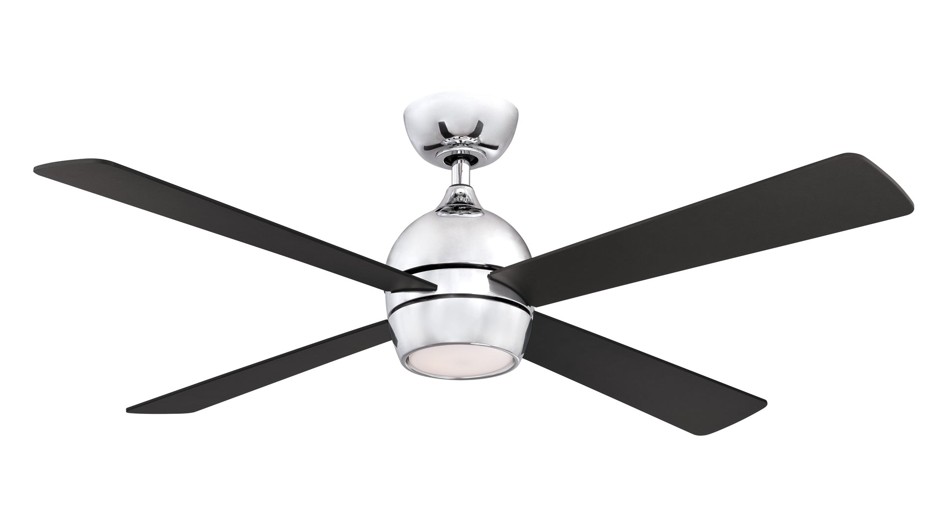 Fanimation Kwad FP7652CH 52 inch Ceiling Fan with LED Light and Remote - Chrome