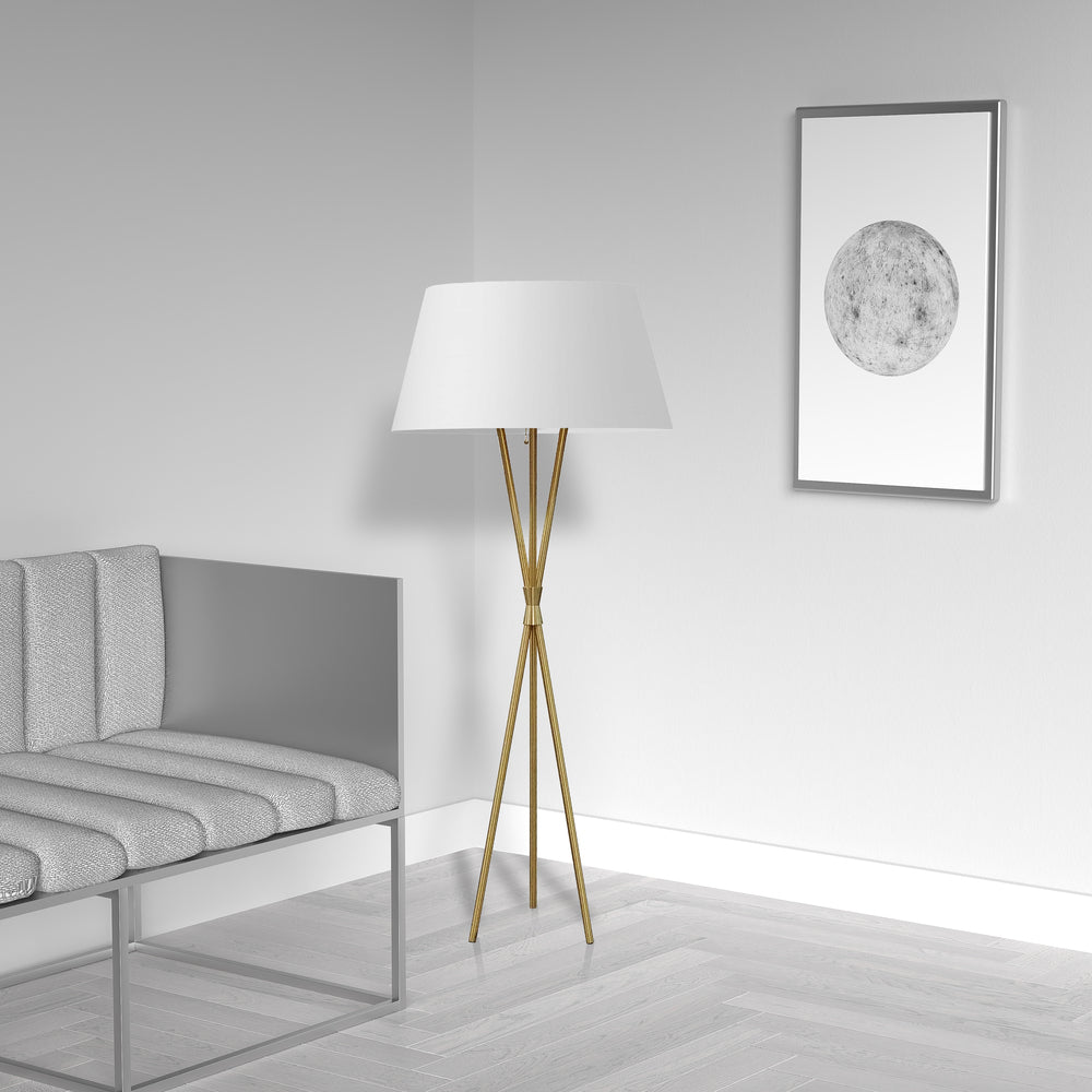 Dainolite GABRIELA GAB-601F-AGB-WH Lamp Transitional - Brass