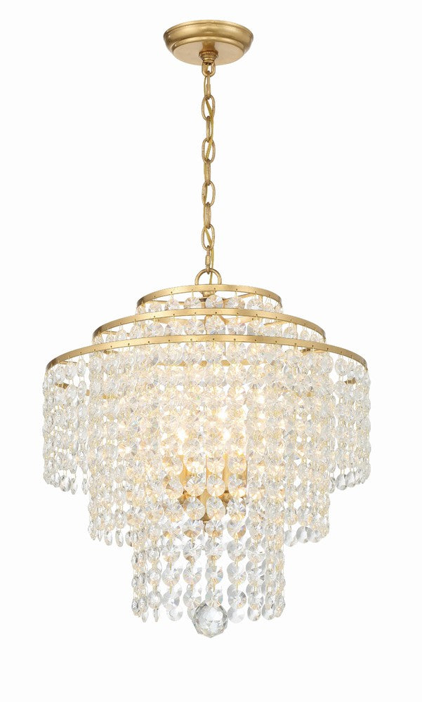 Crystorama GABRIELLE GAB-B7304-GA Chandelier Contemporary - Antique Gold