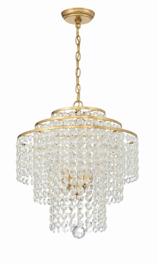 Crystorama GABRIELLE GAB-B7304-GA Chandelier Contemporary - Antique Gold