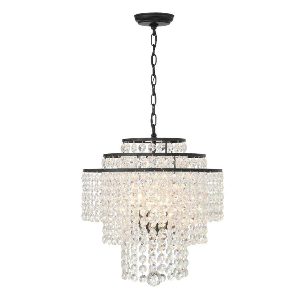 Crystorama GABRIELLE GAB-B7304-MK Chandelier Contemporary - Matte Black