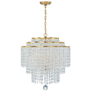 Crystorama Gabrielle GAB-B7305-GA – 22 Inch – 6 Light – Chandelier – Antique Gold – Damp Rated