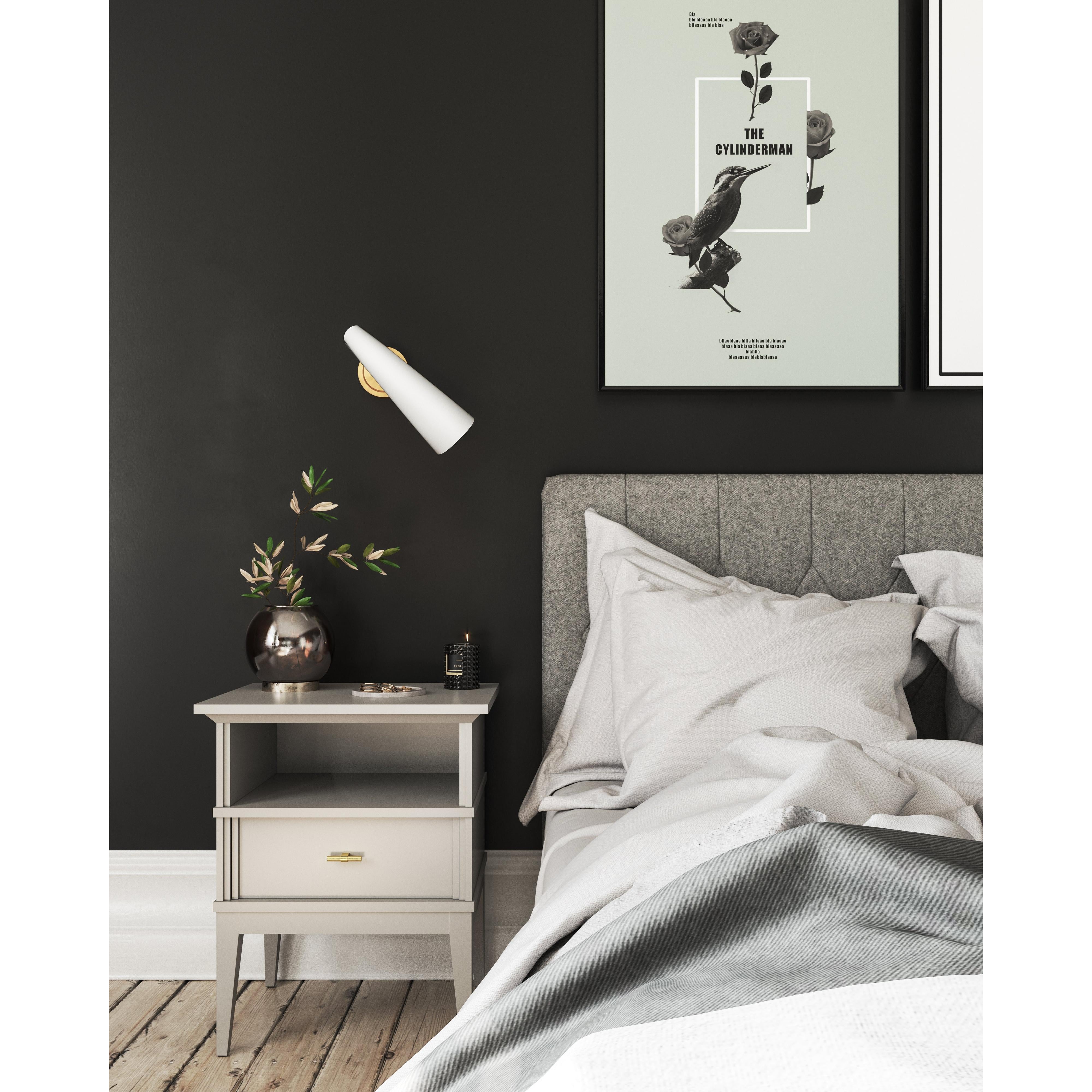 Gabriel 5-in Aged Gold/White 1 Light Wall/Vanity