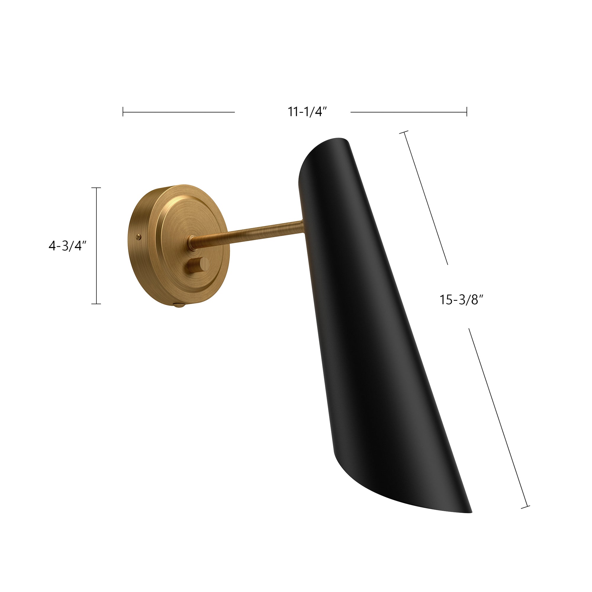 Gabriel 5-in Aged Gold/White 1 Light Wall/Vanity