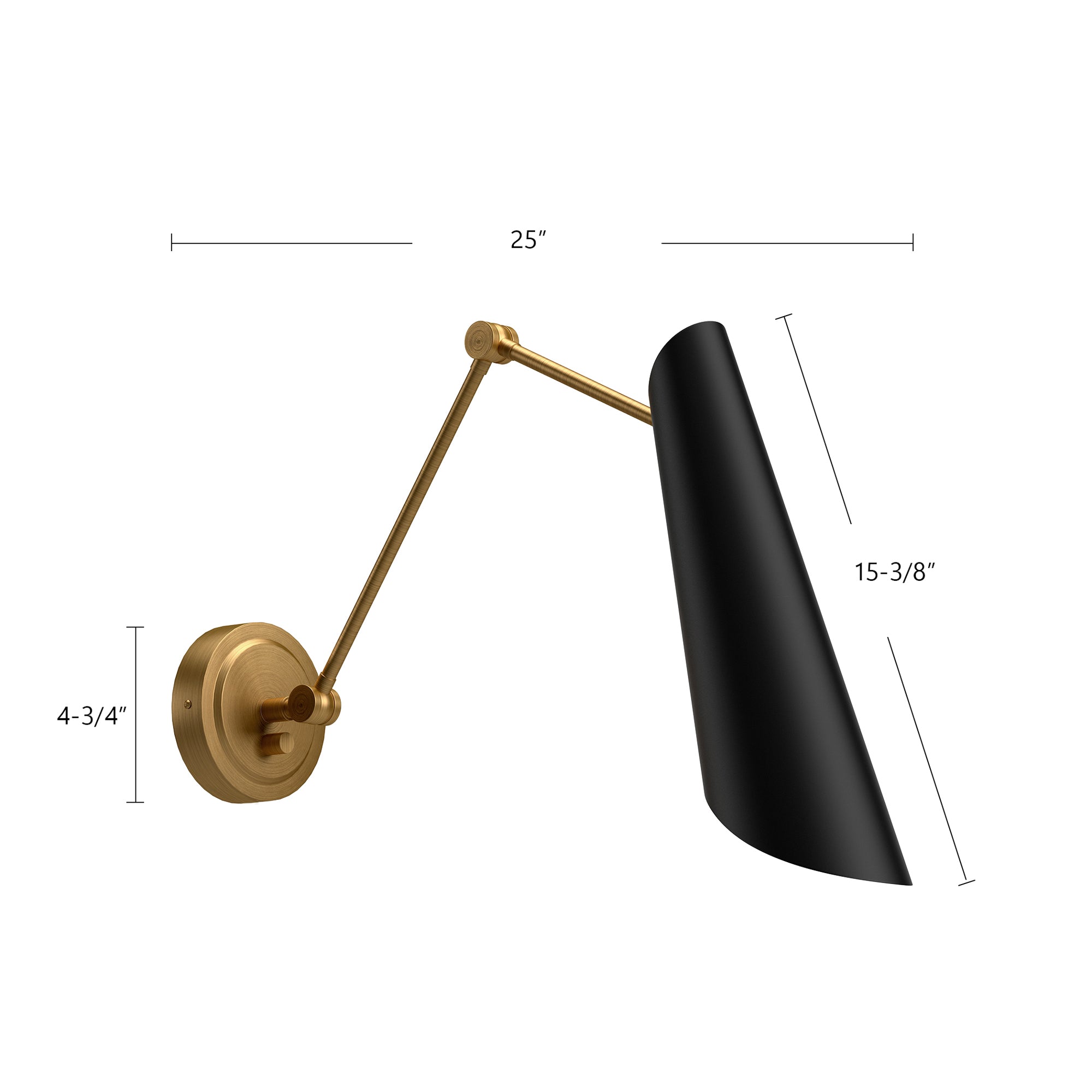 Gabriel 4-in Aged Gold/White 1 Light Wall/Vanity