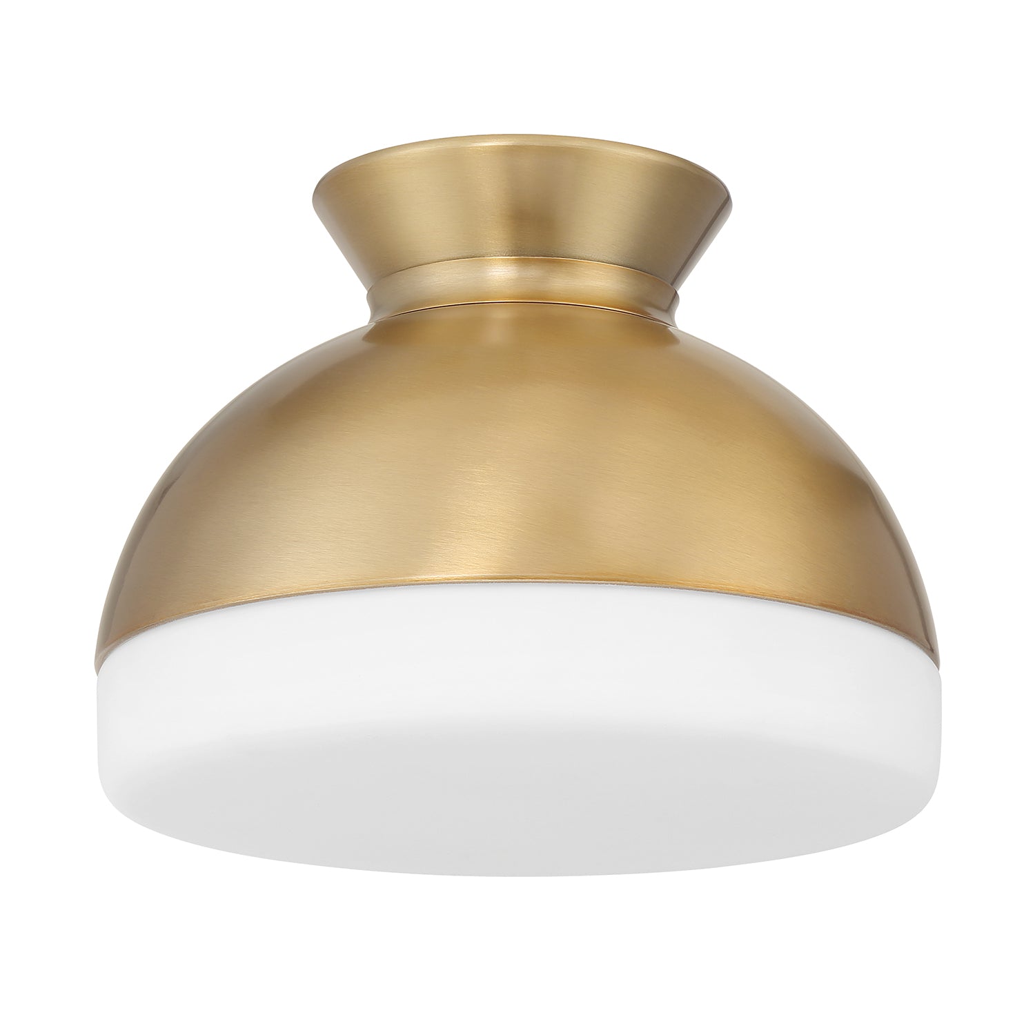 Crystorama Gidget GID-4000-VG – 10.25 Inch – 1 Light – Semi Flush Mount Light – Vibrant Gold – Damp Rated