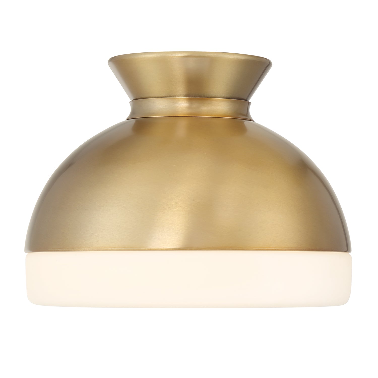 Crystorama Gidget GID-4000-VG – 10.25 Inch – 1 Light – Semi Flush Mount Light – Vibrant Gold – Damp Rated