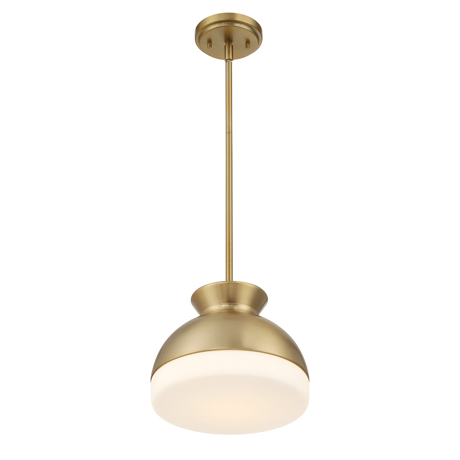 Crystorama Gidget GID-4005-VG – 10.25 Inch – 1 Light – Pendant Light – Vibrant Gold – Damp Rated