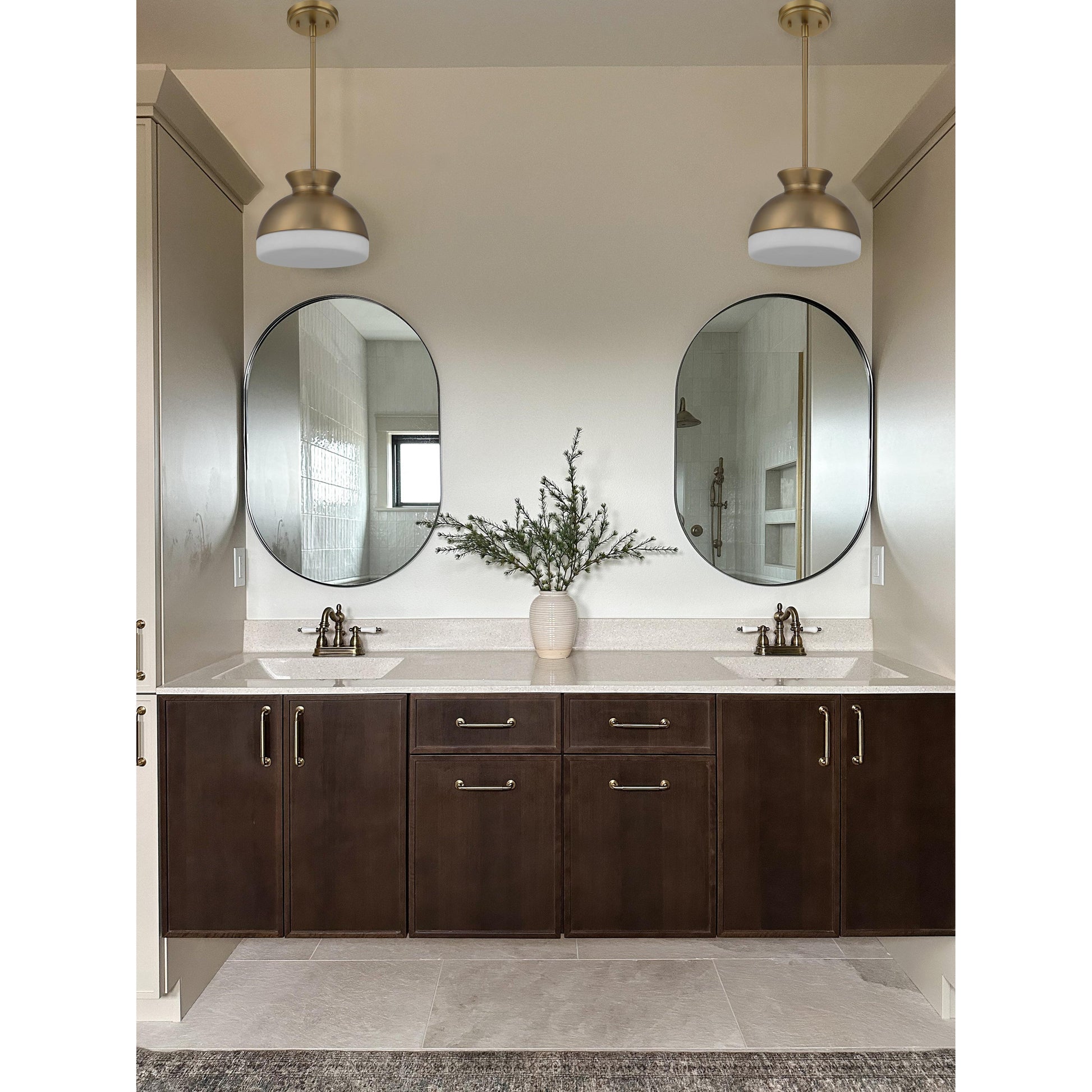 Crystorama Gidget GID-4005-VG – 10.25 Inch – 1 Light – Pendant Light – Vibrant Gold – Damp Rated