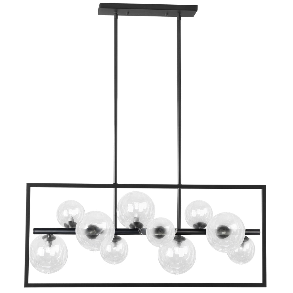 Dainolite GLASGOW GLA-3310HP-MB-CLR Pendant Modern - Matte Black