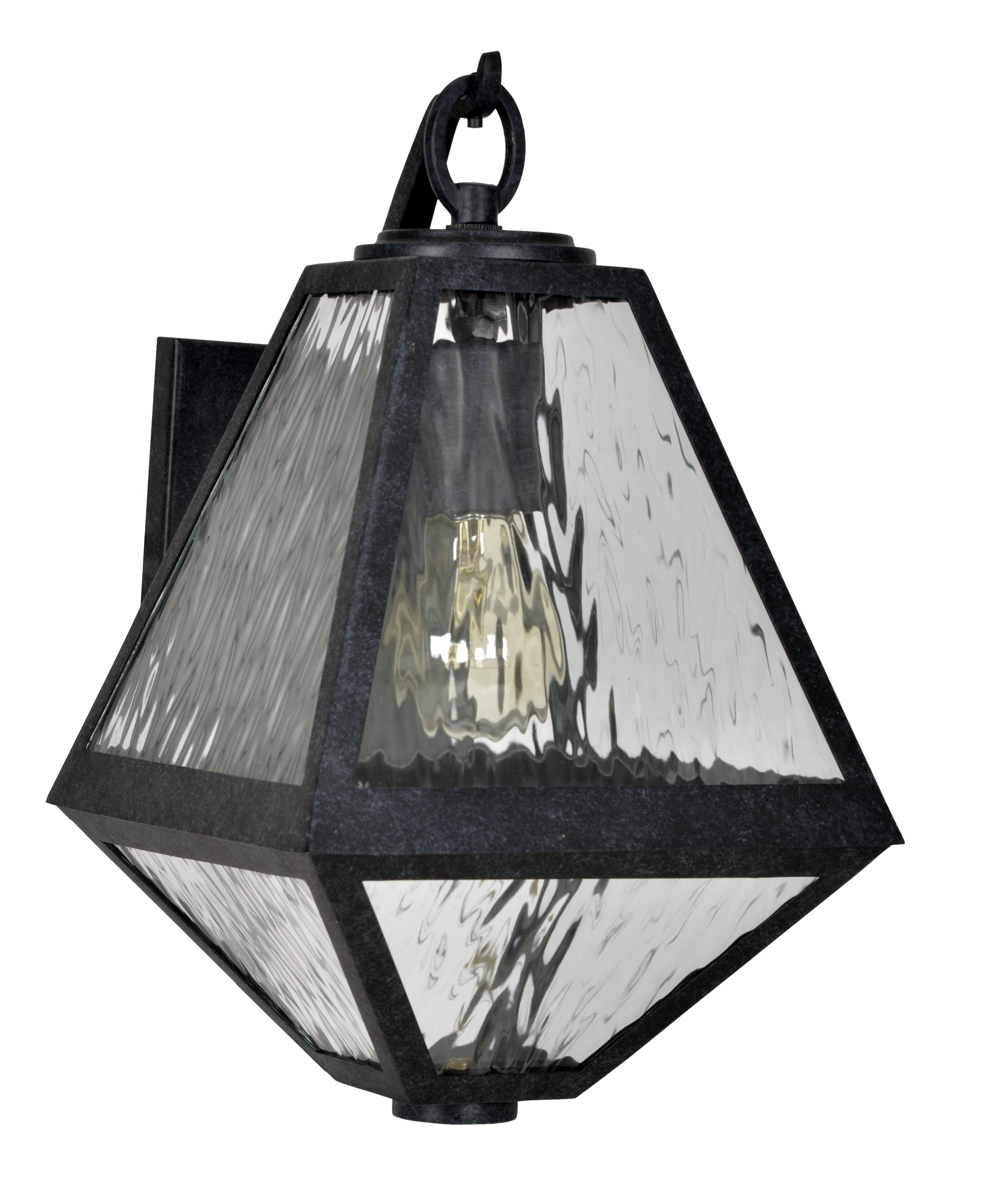Crystorama Glacier GLA-9701-WT-BC – 8 Inch – 1 Light – Outdoor – Black Charcoal – Wet Rated