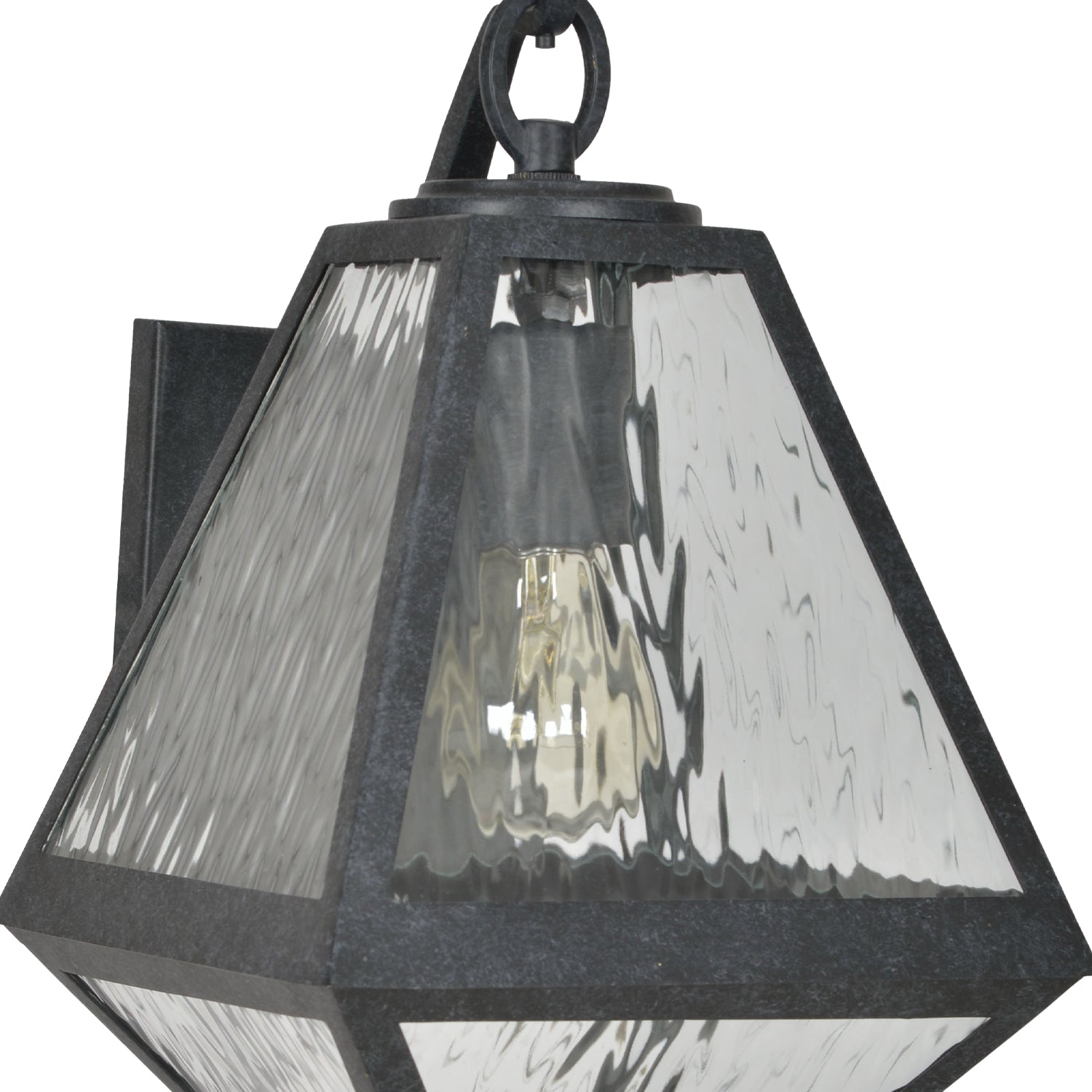 Crystorama Glacier GLA-9701-WT-BC – 8 Inch – 1 Light – Outdoor – Black Charcoal – Wet Rated