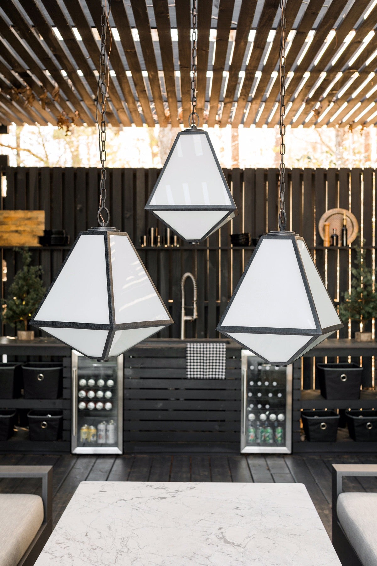 Crystorama Glacier GLA-9705-OP-BC – 14 Inch – 3 Light – Outdoor – Black Charcoal – Wet Rated