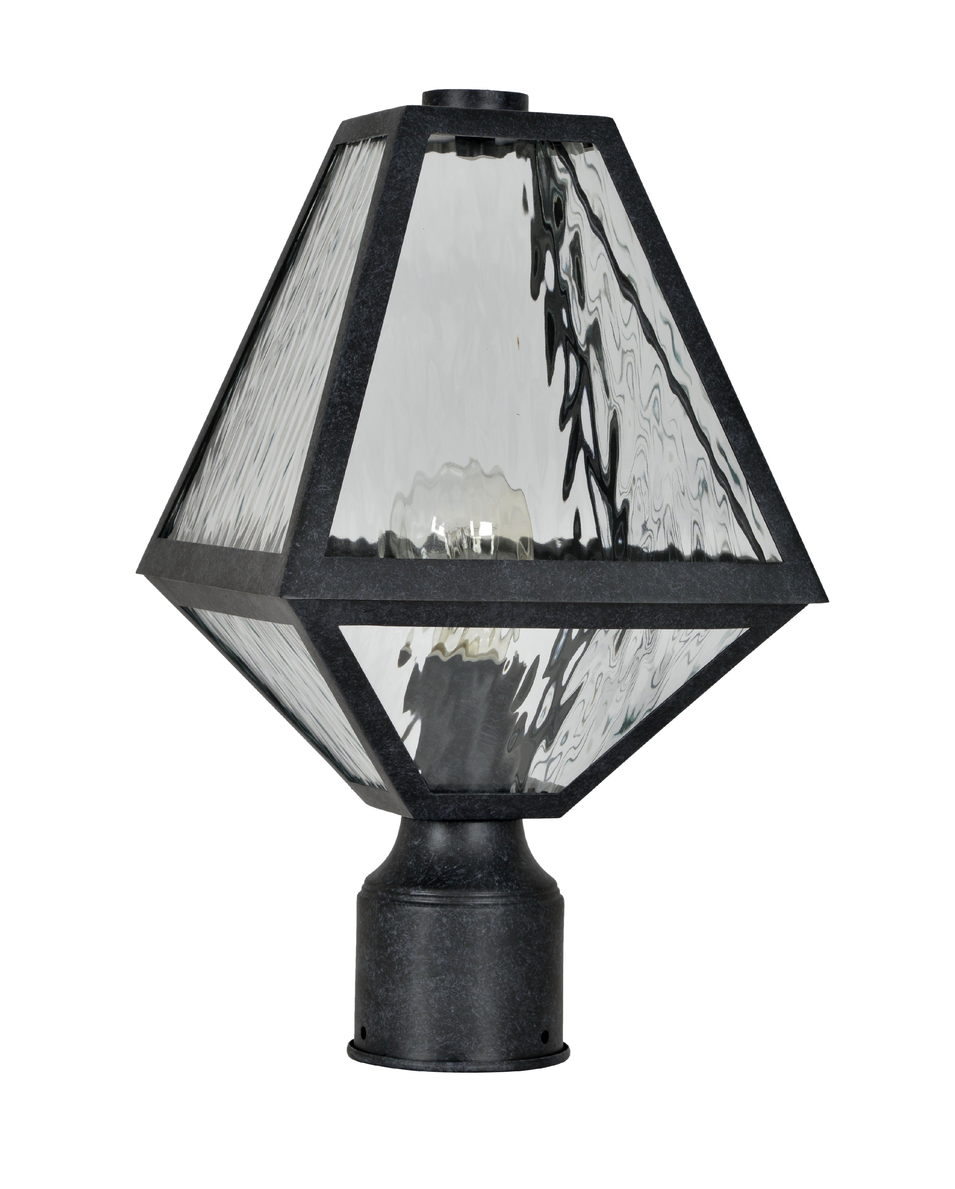 Crystorama Glacier GLA-9707-WT-BC – 8 Inch – 1 Light – Outdoor – Black Charcoal – Wet Rated