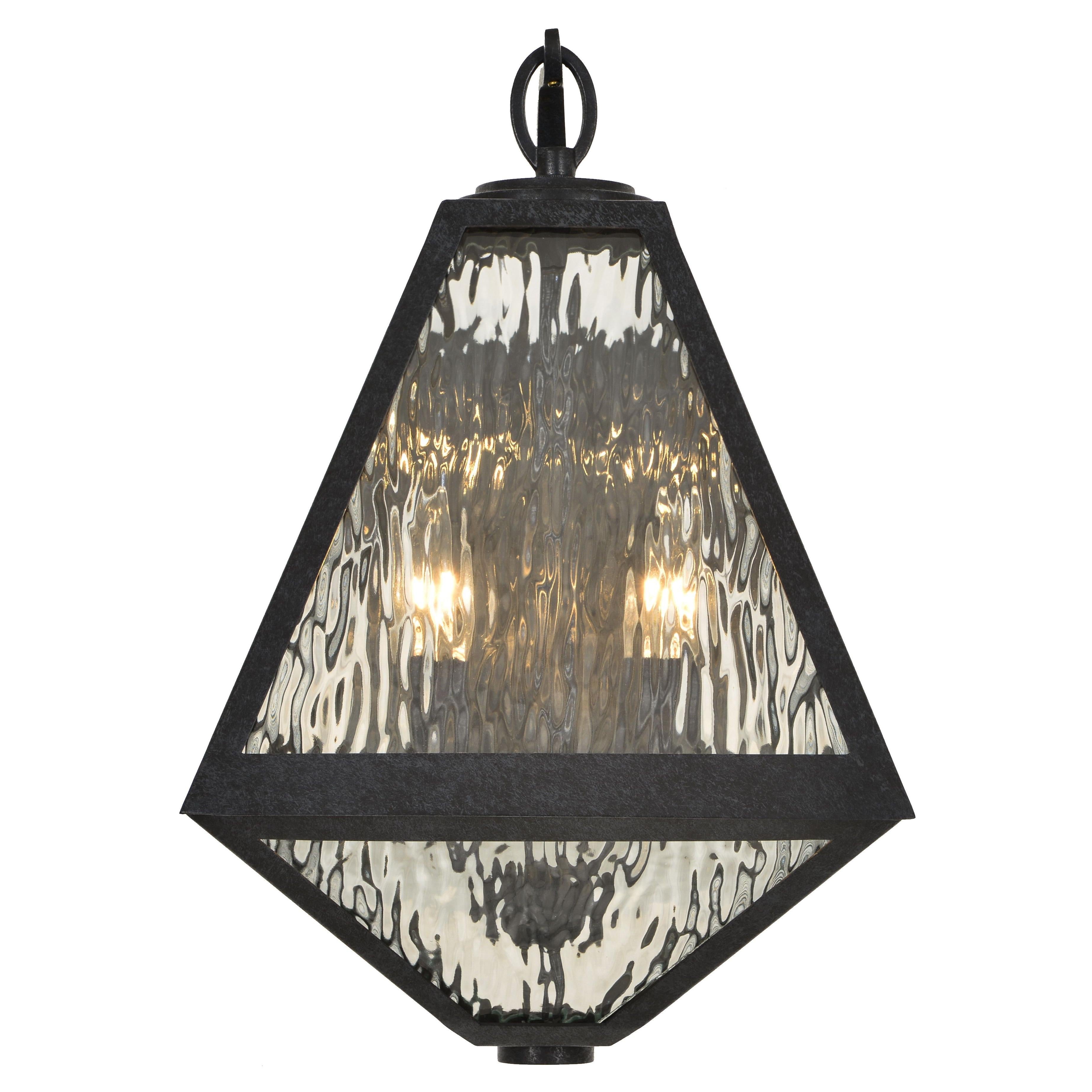 Crystorama Glacier GLA-9722-WT-BC – 11 Inch – 2 Light – Outdoor – Black Charcoal – Wet Rated